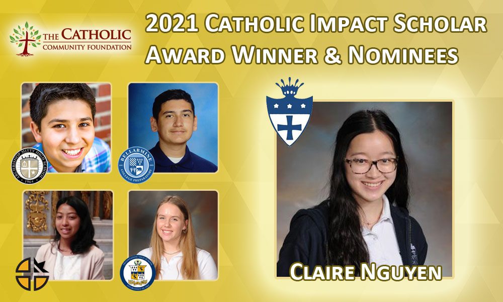 Claire Nguyen Wins Catholic Impact Scholar Award